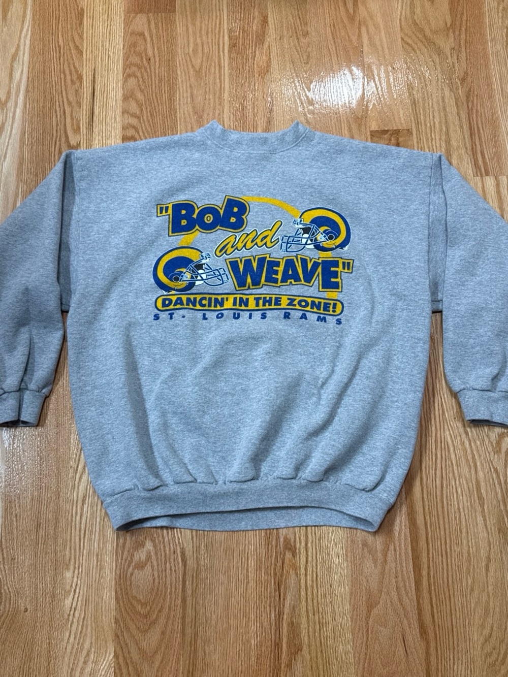 Vintage Rams Bob and Weave Crewneck Sweatshirt Logo Athletic Mens M womens 2XL